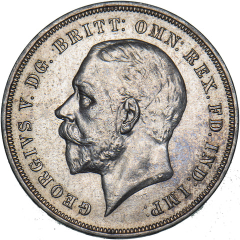 1935 Crown - George V British Silver Coin - Very Nice