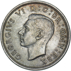 1937 Crown - George VI British Silver Coin - Very Nice