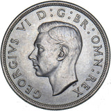 1937 Crown - George VI British Silver Coin - Superb