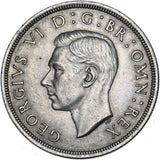 1937 Crown - George VI British Silver Coin - Superb