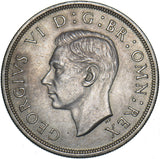 1937 Crown - George VI British Silver Coin - Very Nice