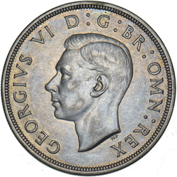 1937 Crown - George VI British Silver Coin - Nice