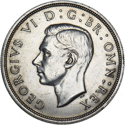 1937 Crown - George VI British Silver Coin - Very Nice