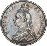 1888 Double Florin - Victoria British Silver Coin - Nice