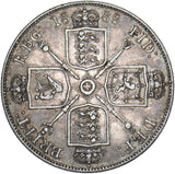 1888 Double Florin - Victoria British Silver Coin - Nice