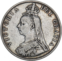 1889 Double Florin (Inverted 1) - Victoria British Silver Coin