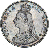 1890 Double Florin - Victoria British Silver Coin - Nice