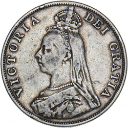 1890 Double Florin - Victoria British Silver Coin