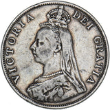 1890 Double Florin - Victoria British Silver Coin