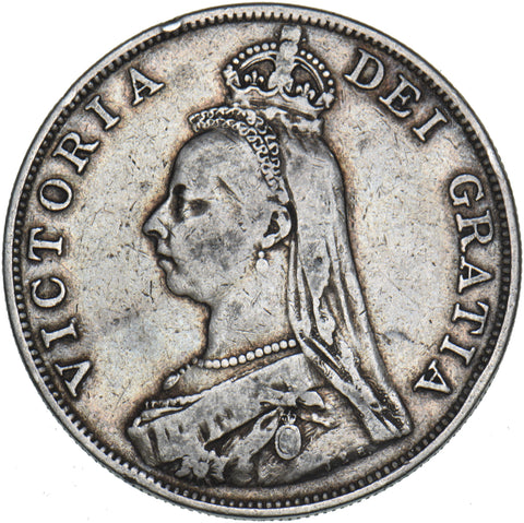 1890 Double Florin - Victoria British Silver Coin
