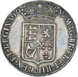 1689 Halfcrown - William & Mary British Silver Coin - Nice