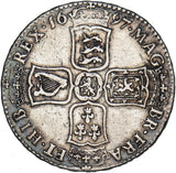 1697 Halfcrown - William III British Silver Coin - Nice