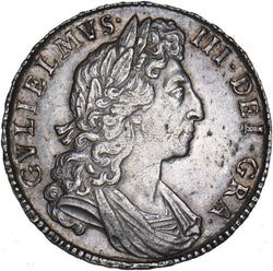 1698 Halfcrown - William III British Silver Coin - Very Nice