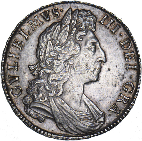 1698 Halfcrown - William III British Silver Coin - Very Nice