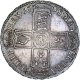 1698 Halfcrown - William III British Silver Coin - Very Nice