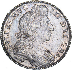 1700 Halfcrown - William III British Silver Coin - Very Nice