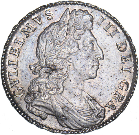 1700 Halfcrown - William III British Silver Coin - Very Nice