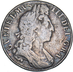 1700 Halfcrown - William III British Silver Coin