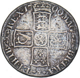 1700 Halfcrown - William III British Silver Coin