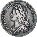 1731 Halfcrown - George II British Silver Coin - Nice