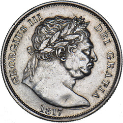 1817 Halfcrown - George III British Silver Coin - Very Nice