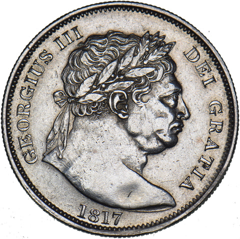 1817 Halfcrown - George III British Silver Coin - Very Nice