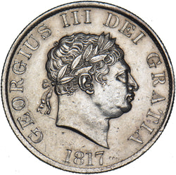 1817 Halfcrown - George III British Silver Coin - Very Nice