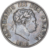 1819 Halfcrown - George III British Silver Coin - Nice
