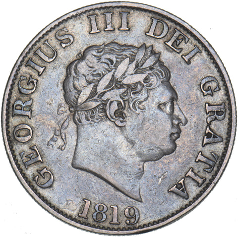 1819 Halfcrown - George III British Silver Coin - Nice