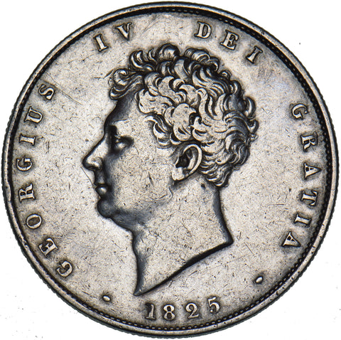 1825 Halfcrown - George IV British Silver Coin - Nice