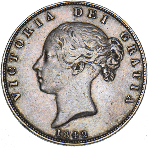 1842 Halfcrown - Victoria British Silver Coin - Nice