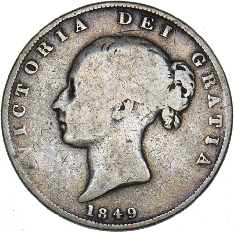 1849 Halfcrown - Victoria British Silver Coin