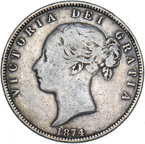 1874 Halfcrown - Victoria British Silver Coin