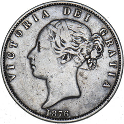 1876 Halfcrown - Victoria British Silver Coin - Nice