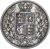 1876 Halfcrown - Victoria British Silver Coin - Nice