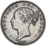 1877 Halfcrown - Victoria British Silver Coin - Nice