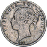 1878 Halfcrown - Victoria British Silver Coin