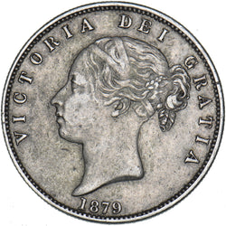 1879 Halfcrown - Victoria British Silver Coin - Nice