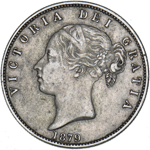 1879 Halfcrown - Victoria British Silver Coin - Nice