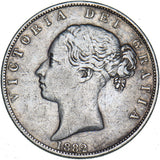 1882 Halfcrown - Victoria British Silver Coin - Nice
