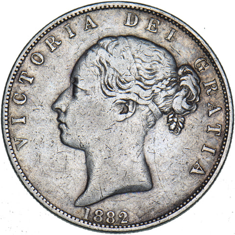 1882 Halfcrown - Victoria British Silver Coin - Nice