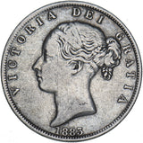 1883 Halfcrown - Victoria British Silver Coin - Nice