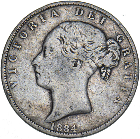 1884 Halfcrown - Victoria British Silver Coin