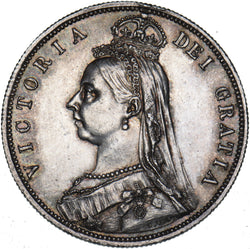 1887 Halfcrown - Victoria British Silver Coin - Very Nice