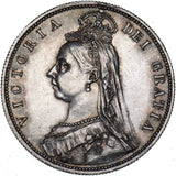 1887 Halfcrown - Victoria British Silver Coin - Very Nice