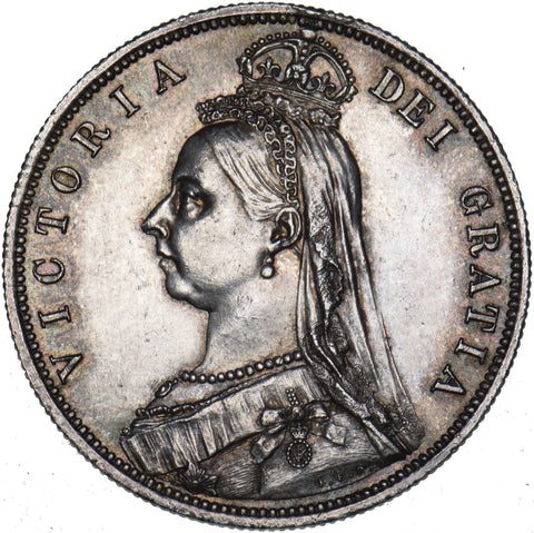 1887 Halfcrown - Victoria British Silver Coin - Very Nice