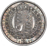 1887 Halfcrown - Victoria British Silver Coin - Very Nice