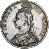 1887 Halfcrown - Victoria British Silver Coin - Nice