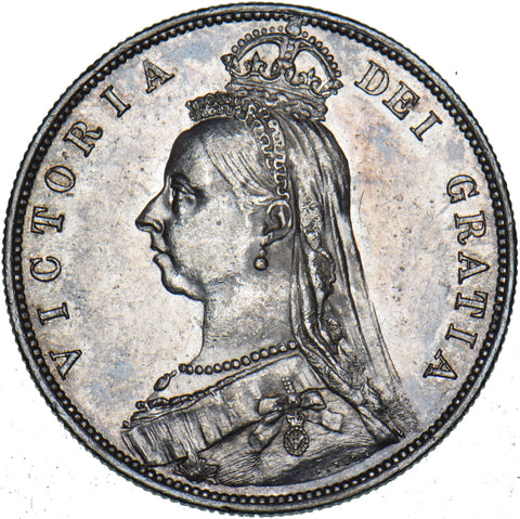 1887 Halfcrown - Victoria British Silver Coin - Very Nice