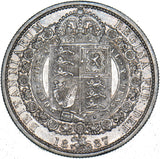 1887 Halfcrown - Victoria British Silver Coin - Very Nice